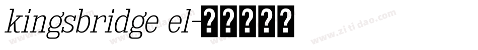 kingsbridge el字体转换